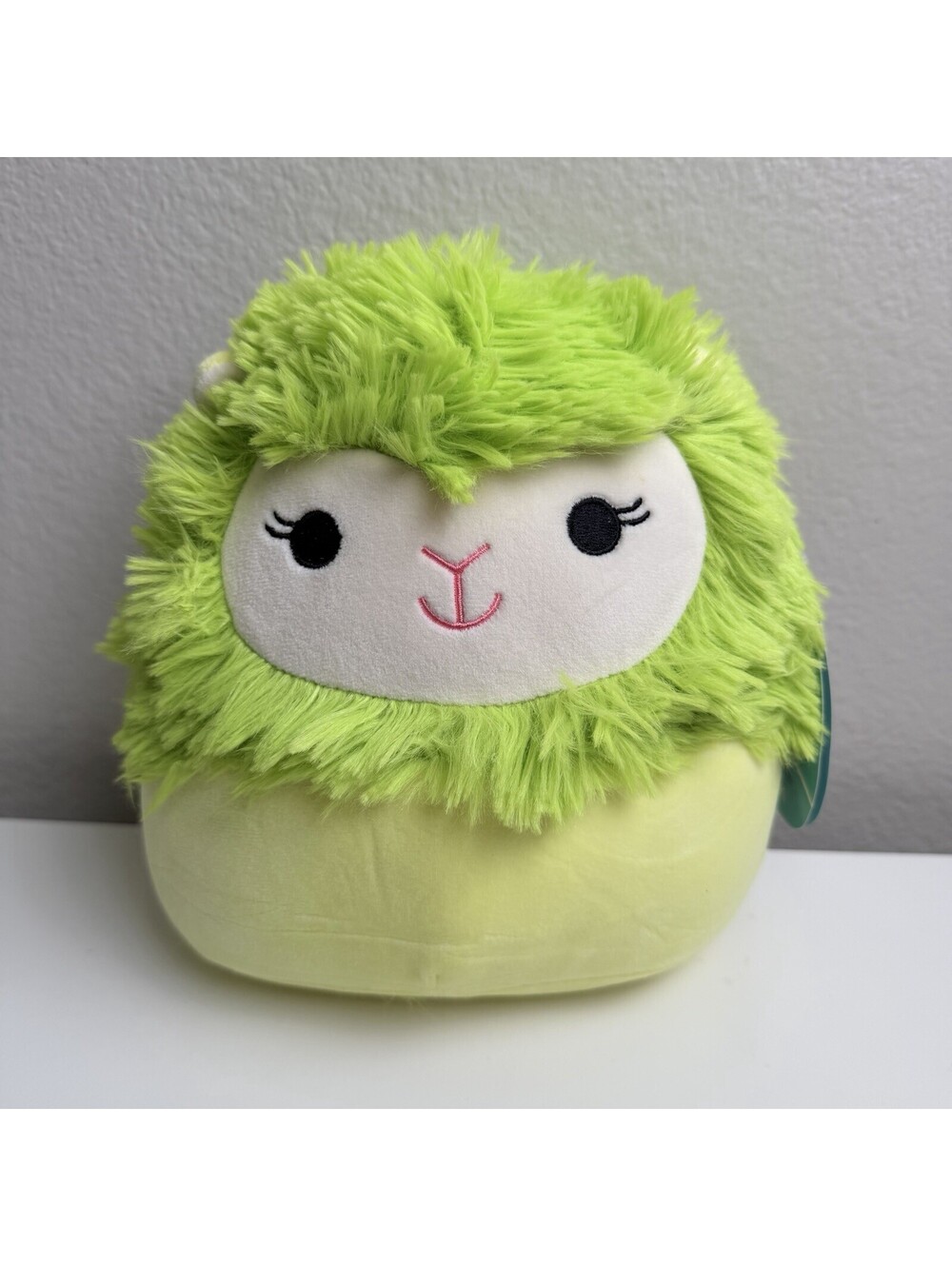 Squishmallows Green Llama Alpaca Plush 8” Kellytoy Jazwares Soft Stuffed Toy NWT